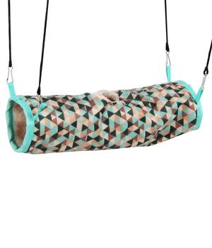 Dehner Lieblinge Kuscheltunnel Squashy - Nylon / Kunstfell