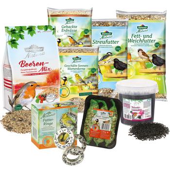 Dehner Natura Premium Wildvogelfutter Futterbuffet Maxi, 8-teilig