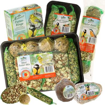 Dehner Natura Premium Wildvogelfutter Spezial-Snackmix, 6-teilig
