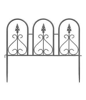 Dehner Metall-Beetzaun Sheffield, ca. B57/H48/T1 cm, dunkelgrau