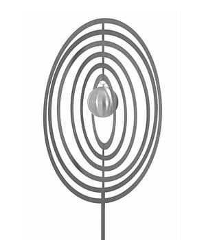 Dehner Edelstahl-Dekostab Circle, silber - Edelstahl