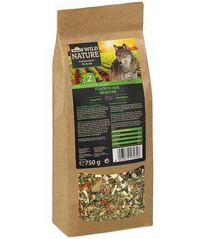 Dehner Wild Nature BARF-Ergänzungsfutter für Hunde Flocken-Mix Kräuter