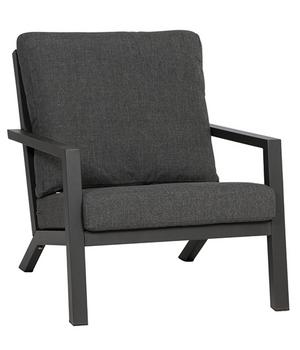 Siena Garden Loungesessel Belia, Dunkelgrau - Aluminium, Polypropylen