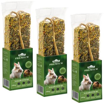 Dehner Premium Nager-Sticks, 3 x 150 g