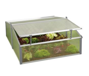 Juwel Doppelfrühbeet Easy Fix, ca. B100/H40/T120 cm, Transparent - Kunststoff