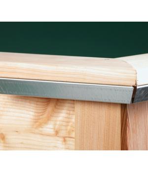 KGT Schneckenkante für Hochbeet Woody Light, Silber - Stahl