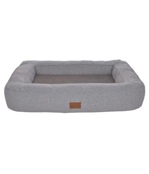 petlando Orthopädisches Hundebett Lima Ortho, rechteckig, Grau - Polyester / Schaumstoff