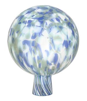 ELIAS Glashütte Rosenkugel Flair, verspiegelt, ca. Ø15 cm, Blau / Hellgrün Weiß - Glas
