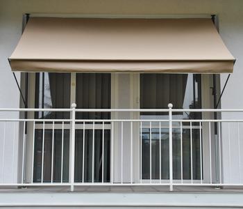 Angerer Klemmmarkise Style, taupe, Beige - Stahl / Polyacryl