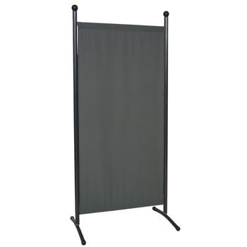 Angerer Stellwand klein, 82 x 178 cm, Dunkelgrau - Stahl / Polyacryl