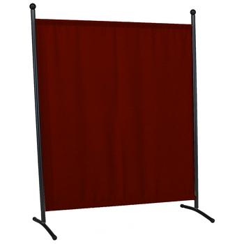 Angerer Stellwand groß, 178 x cm, Dunkelrot - Stahl, Polyacryl