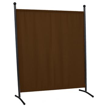 Angerer Stellwand groß, 178 x cm, Dunkelbraun - Stahl, Polyacryl