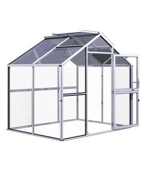 KGT Gewächshaus Novum II, ESG + HKP, Silber