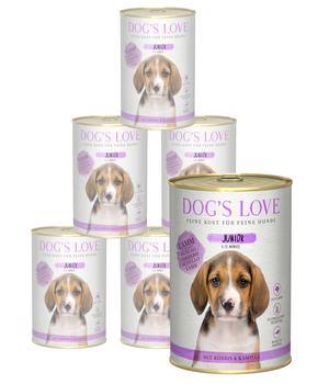 DOG'S LOVE Nassfutter für Hunde Junior, 6 x 400 g