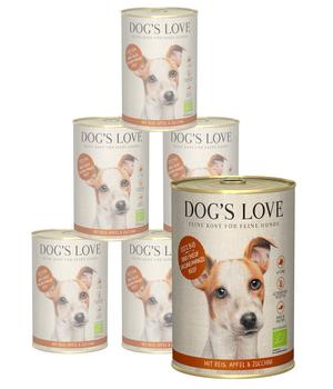 DOG'S LOVE Nassfutter für Hunde Bio, 6 x 400 g