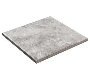 Diephaus Terrassenplatte Ceramia, ca. B60/H3/T60 cm, Dunkelgrau - Keramik