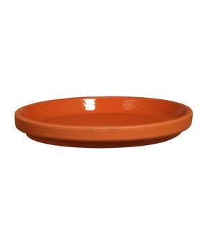 Spang Terrakotta-Untersetzer, rund, tonrot - Terrakotta