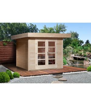 Weka Designhaus 126+ Gr. 2, ca. B361/H247/T316 cm, Natur - Massivholz