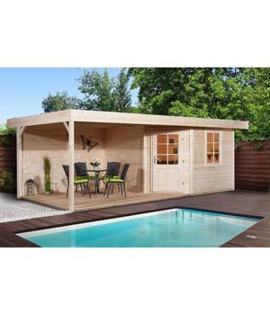 Weka Designhaus 213 B+ Gr. 1, ca. B585/H259/T279 cm, Natur - Massivholz