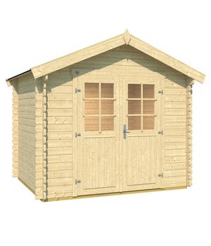 Weka Gartenhaus 209 Gr. 1,5, ca. B288/H254/T234 cm, Natur - Fichtenholz