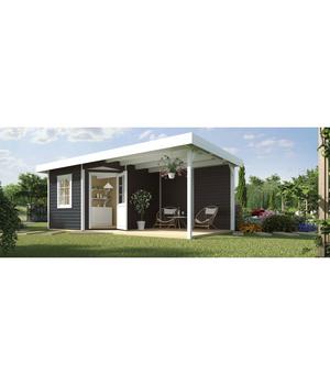 Weka Designhaus 213 B+ Gr. 2, ca. B645/H259/T339 cm, Dunkelgrau - Massivholz