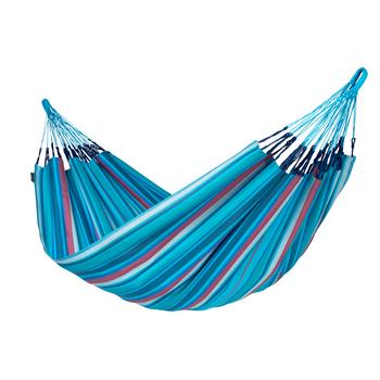 La Siesta Doppel-Hängematte Brisa, Türkis / Hellrot Blau Hellblau - Polypropylen