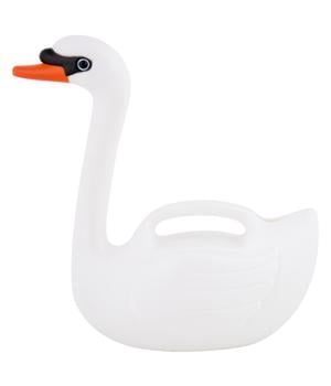 Esschert Kunststoff-Gießkanne Schwan, weiß, 2 l - Kunststoff