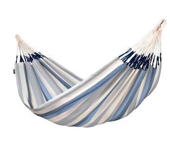 La Siesta Doppel-Hängematte Brisa, Hellblau, Hellgrau, Creme - Polypropylen