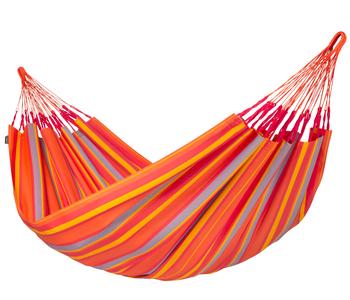 La Siesta Kingsize-Hängematte Brisa, 400 x 180 cm, Orange - Polypropylen