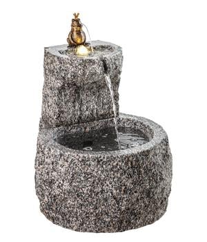 Dehner Granit-Gartenbrunnen Froschkönig, ca. Ø50/H55 cm
