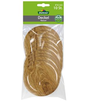 4 x Dehner Schraubdeckel Nature für Einkochgläser, Ø82 mm, 10er-Set - Aluminium - Mindestbestellmenge: 4 Stk.