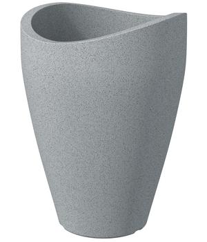 Scheurich Kunststoff Topf Wave Globe High, konisch, Grau -