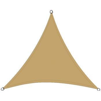 Siena Garden Sonnensegel Solino, dreieckig, ca. B360/T360 cm, Natur - Polyethylen / Edelstahl