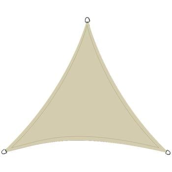 Siena Garden Sonnensegel Solino, dreieckig, ca. B360/T360 cm, Weiß - Edelstahl / Polyethylen
