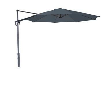 derby Pendelschirm Ravenna Smart, rund, ca. Ø300 cm, Dunkelgrau - Aluminium / Stahl Polyester