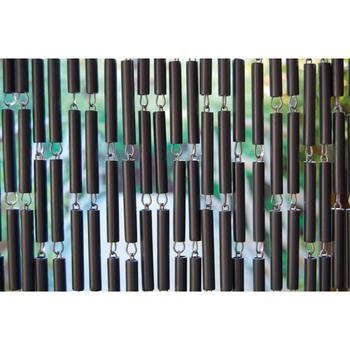 La Trenda Türvorhang Campos 2, anthrazit, Dunkelgrau - Aluminium, Polyethylen, Stahl