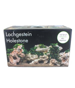 aquadeco Deko-Set Multi-Lochgestein für 60 Liter Aquarium, 3-teilig