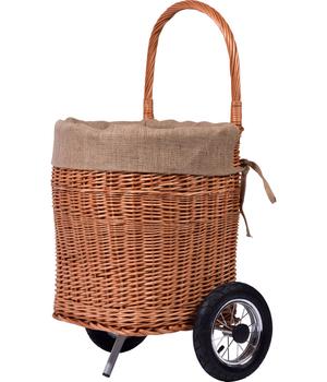 dobar Premium Kaminholzwagen, ca. B45/H93/T43 cm, Braun - Weide
