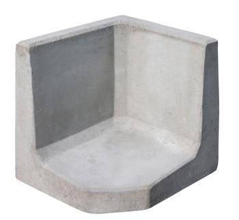 Diephaus L-Eckstein, grau - Beton