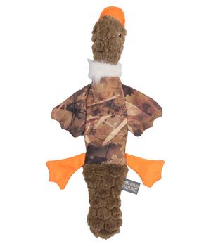 Dehner Wild Nature Hundespielzeug Outdoor Camo Duck, Braun - Oxford-Baumwolle / Plüsch