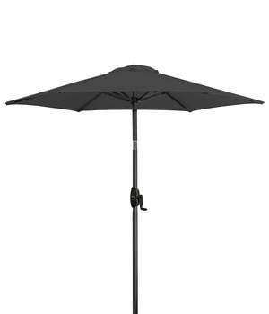 Doppler Kurbelschirm Basic Lift Neo, ca. Ø180 cm, Anthrazit - Aluminium / Polyester