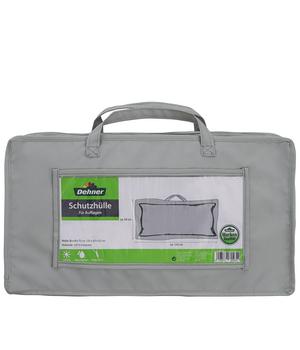 Dehner Abdeckhaube für Auflagen oder Kissen, grau, ca. B125/H50/T32 cm - Polyester