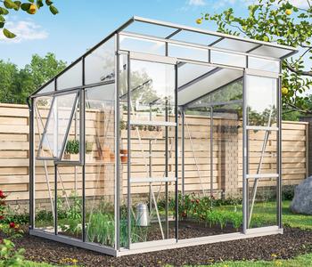 Vitavia Gewächshaus Iduna 5900 ESG/HKP, inkl. Fundament, ca. B258/H231/T230 cm