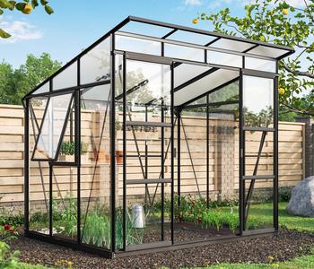 Vitavia Gewächshaus Iduna 5900 ESG/HKP, inkl. Fundament, ca. B258/H231/T230 cm