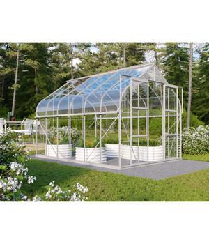 Vitavia Gewächshaus Saturn 9900 ESG, inkl. Stahlfundamentrahmen