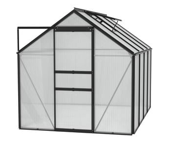 Vitavia Gewächshaus Pollux 5000 HKP, ca. B195/H197/T257 cm, Schwarz - Aluminium / Polycarbonat