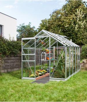 Vitavia Gewächshaus Pontos 6200, ESG, inkl. Stahlfundamentrahmen, ca. B195/H207/T324 cm