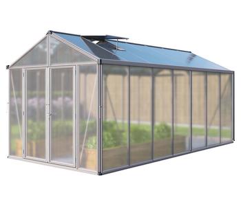 Vitavia Gewächshaus Poseidon 13800, HKP, Silber - Aluminium, Polycarbonat