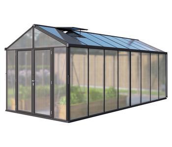 Vitavia Gewächshaus Poseidon 15700, HKP, Schwarz - Aluminium / Polycarbonat