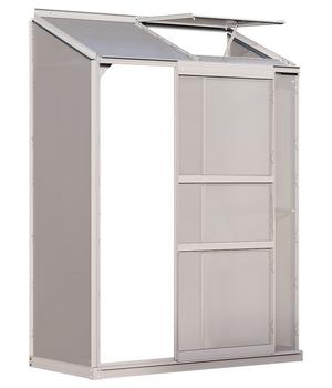 Vitavia Gewächshaus Iris 900 HKP, ca. B131/H182/T69 cm, Silber - Aluminium / Polycarbonat